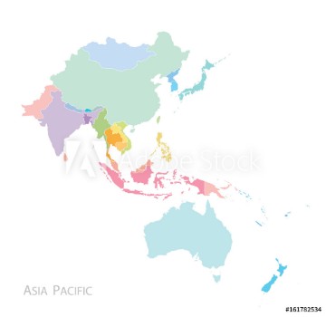 Bild på Map of Asia Pacific